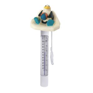 Plovoucí teploměr s provázkem - tučňák na kře