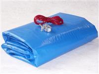 Zazimovací LD-PE tkaná plachta na bazén 200g/m2 na bazén 4,3 x 2,3m - fólie 5,3 x 3,3m, - výroba na přání